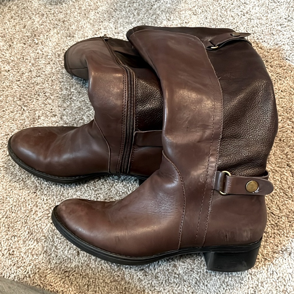 Franco sarto brown leather boots